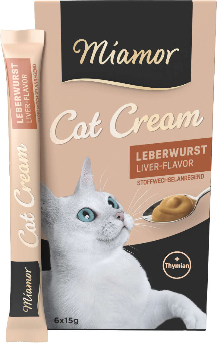 Miamor Katzenleckerli Cat Cream Leberwurst Cream 6x15 g